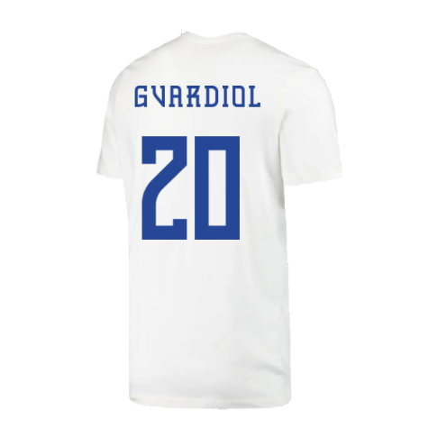 2022-2023 Croatia Swoosh T-Shirt - White (Kids) (Gvardiol 20)