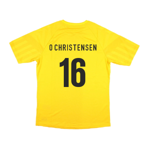 2022-2023 Denmark Away Goalkeeper Jersey (Yellow) (O Christensen 16)