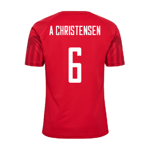 2022-2023 Denmark Home Jersey (A Christensen 6)