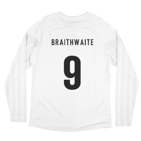 2022-2023 Denmark Long Sleeve Away Shirt (Braithwaite 9)