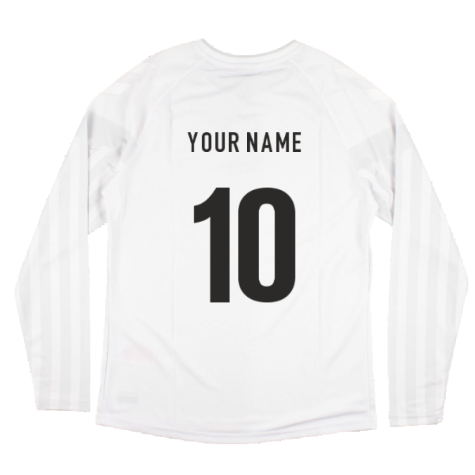 2022-2023 Denmark Long Sleeve Away Shirt (Your Name)