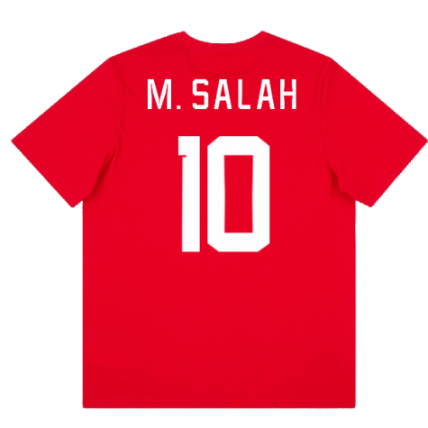 2022-2023 Egypt FtblCore Tee (Red) (M. SALAH 10)