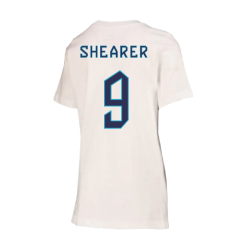 2022-2023 England Crest Tee (White) - Kids (Shearer 9)