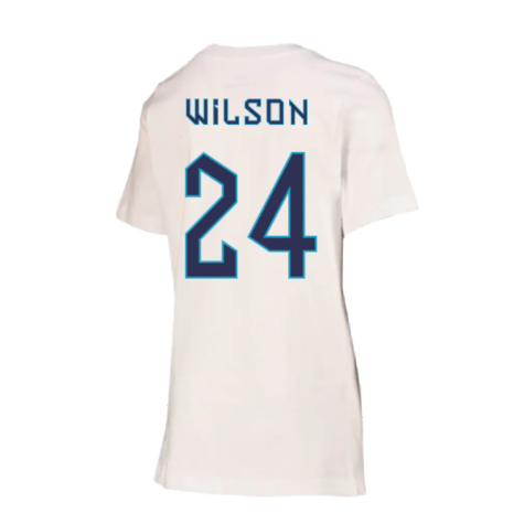 2022-2023 England Crest Tee (White) - Kids (Wilson 24)