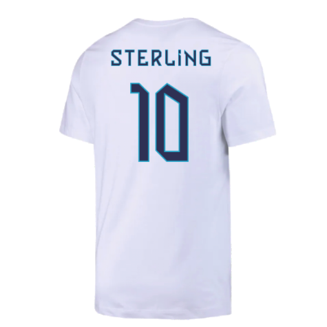 2022-2023 England Crest Tee (White) (Sterling 10)