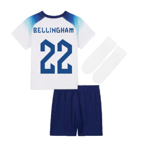 2022-2023 England Home Little Boys Mini Kit (Bellingham 22)