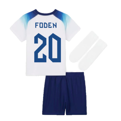 2022-2023 England Home Little Boys Mini Kit (Foden 20)