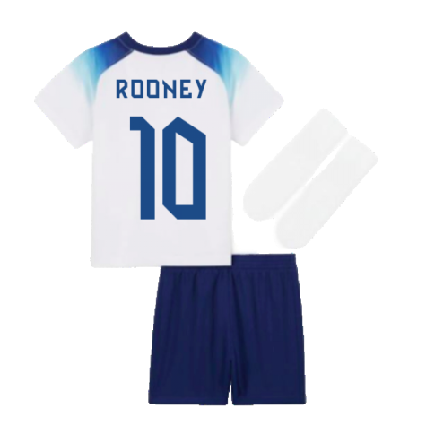 2022-2023 England Home Little Boys Mini Kit (Rooney 10)