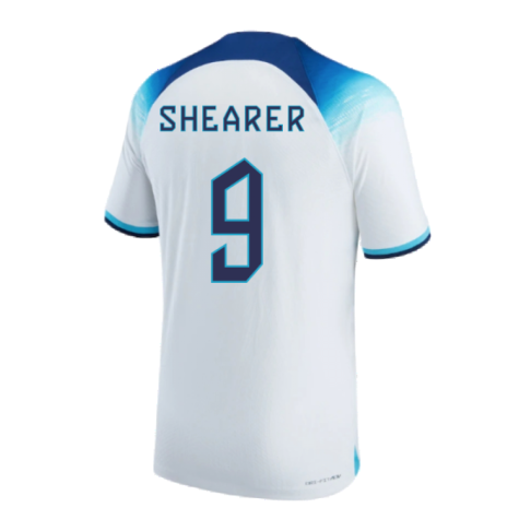 2022-2023 England Home Match Vapor Shirt (Shearer 9)