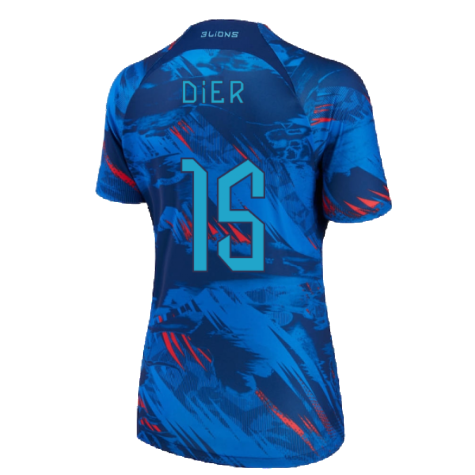 2022-2023 England Pre-Match Shirt (Blue) - Ladies (Dier 15)