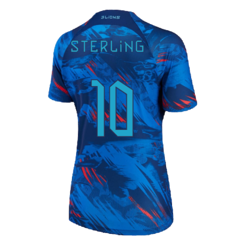 2022-2023 England Pre-Match Shirt (Blue) - Ladies (Sterling 10)