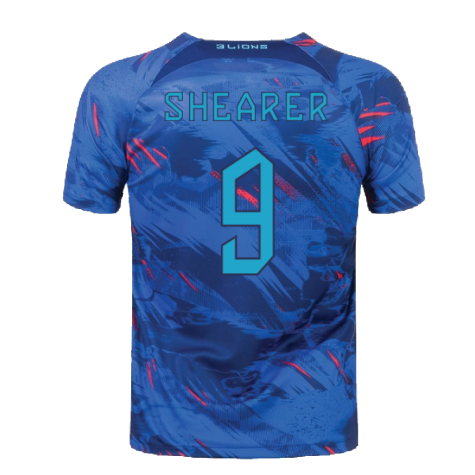 2022-2023 England Pre-Match Training Shirt (Blue) (Shearer 9)