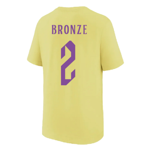 2022-2023 England Swoosh Tee (Light Zitron) - Kids (BRONZE 2)