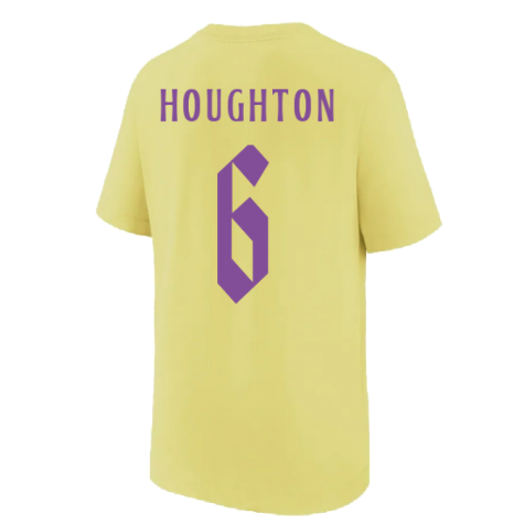 2022-2023 England Swoosh Tee (Light Zitron) - Kids (HOUGHTON 6)