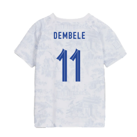 2022-2023 France Away Little Boys Mini Kit (Dembele 11)