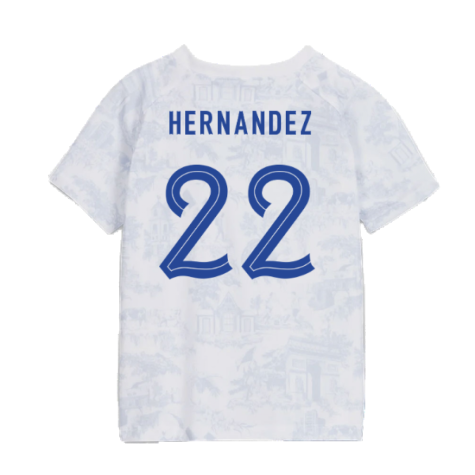 2022-2023 France Away Little Boys Mini Kit (Hernandez 22)