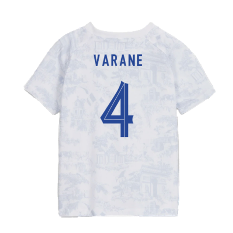 2022-2023 France Away Little Boys Mini Kit (Varane 4)