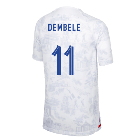 2022-2023 France Away Shirt (Kids) (Dembele 11)