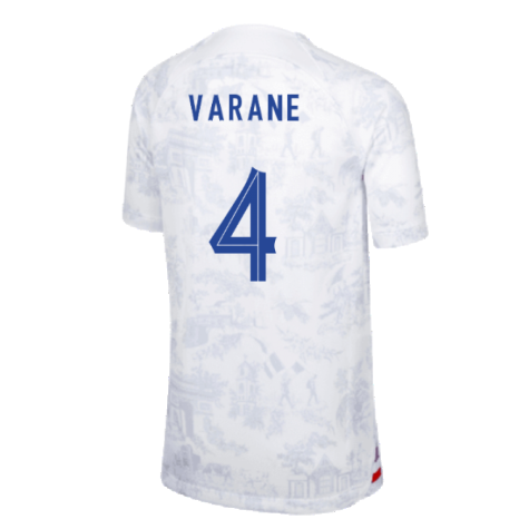 2022-2023 France Away Shirt (Kids) (Varane 4)