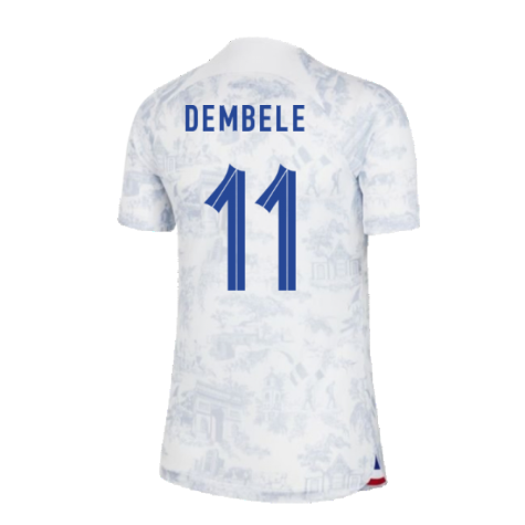 2022-2023 France Away Shirt (Ladies) (Dembele 11)