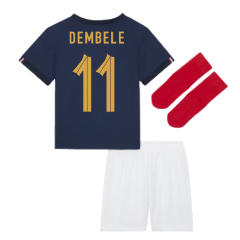 2022-2023 France Home Little Boys Mini Kit (Dembele 11)