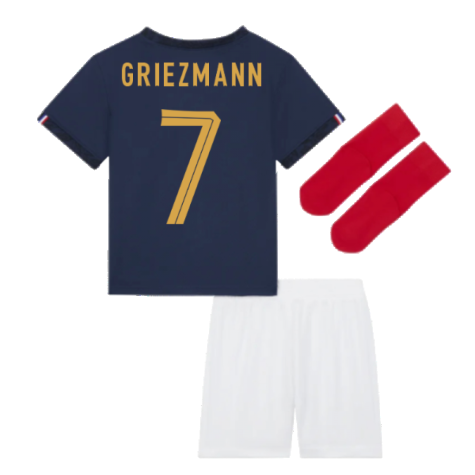 2022-2023 France Home Little Boys Mini Kit (Griezmann 7)