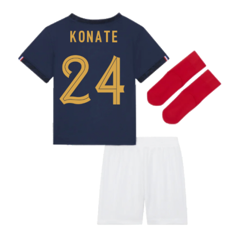 2022-2023 France Home Little Boys Mini Kit (Konate 24)