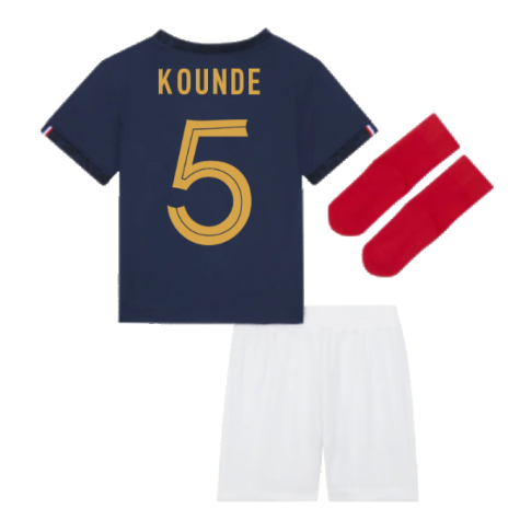 2022-2023 France Home Little Boys Mini Kit (Kounde 5)