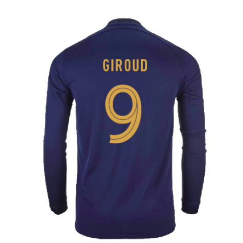 2022-2023 France Home Long Sleeve Shirt (Giroud 9)