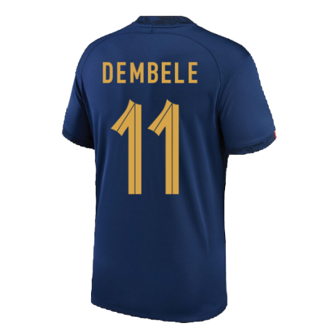 2022-2023 France Home Shirt (DEMBELE 11)