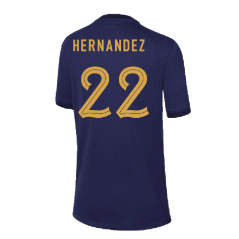 2022-2023 France Home Shirt - Kids (Hernandez 22)