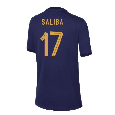 2022-2023 France Home Shirt - Kids (Saliba 17)