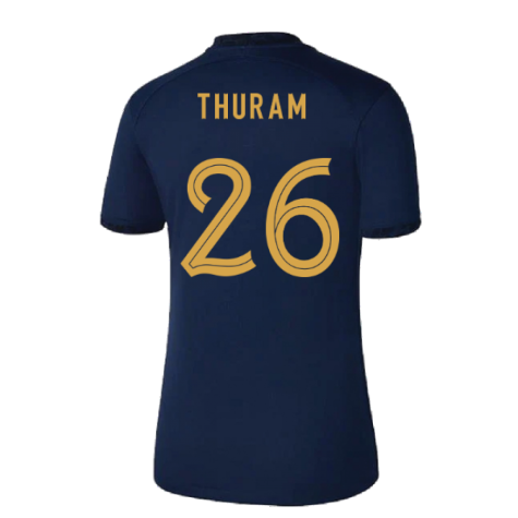 2022-2023 France Home Shirt (Ladies) (Thuram 26)