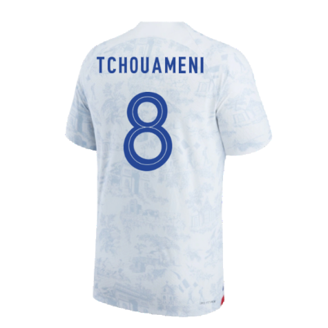 2022-2023 France Match ADV Dri-Fit Away Shirt (Tchouameni 8)