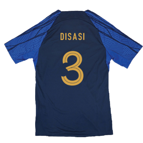 2022-2023 France Strike Dri-Fit Training Shirt (Navy) (Disasi 3)