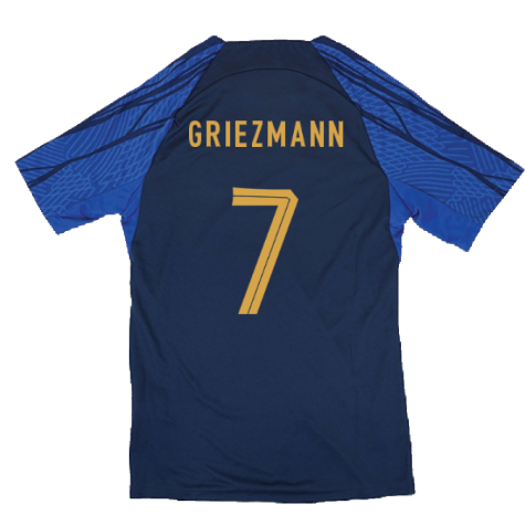 2022-2023 France Strike Dri-Fit Training Shirt (Navy) (Griezmann 7)