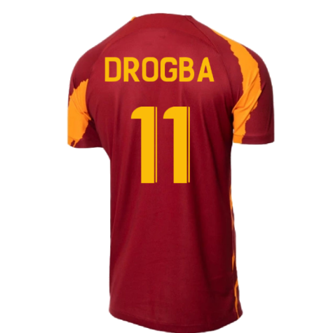 2022-2023 Galatasaray Pre-Match Training Shirt (Pepper Red) (Drogba 11)