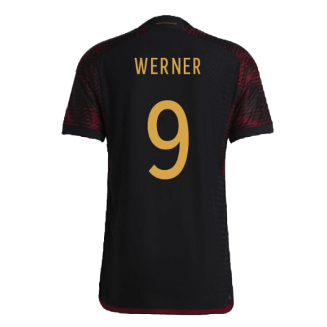 2022-2023 Germany Authentic Away Shirt (WERNER 9)