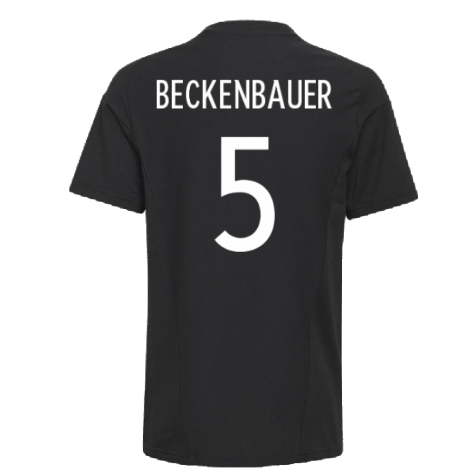 2022-2023 Germany Core Tee (Black) - Kids (BECKENBAUER 5)