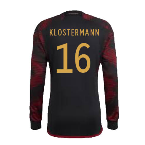 2022-2023 Germany Long Sleeve Away Shirt (Klostermann 16)