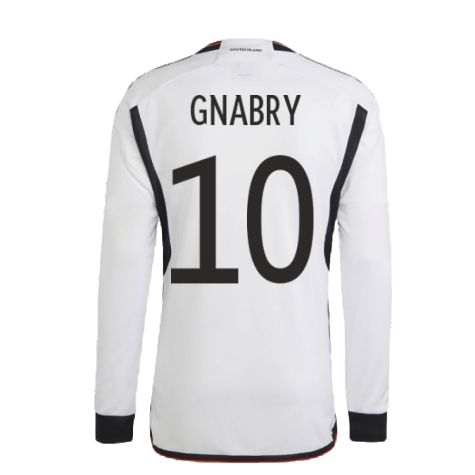 2022-2023 Germany Long Sleeve Home Shirt (GNABRY 10)