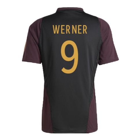 2022-2023 Germany Training Jersey (Shadow Maroon) (WERNER 9)