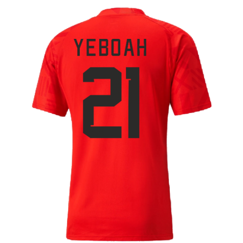 2022-2023 Ghana Pre Match Jersey (Red) (YEBOAH 21)