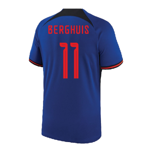 2022-2023 Holland Away Shirt (Kids) (BERGHUIS 11)