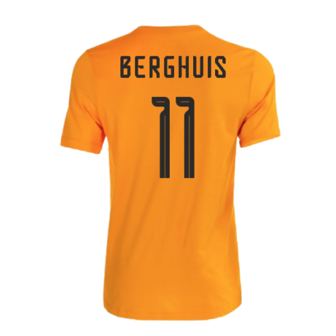 2022-2023 Holland Crest Tee (Orange) (BERGHUIS 11)