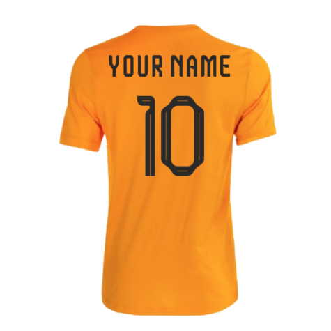 2022-2023 Holland Crest Tee (Orange) (Your Name)