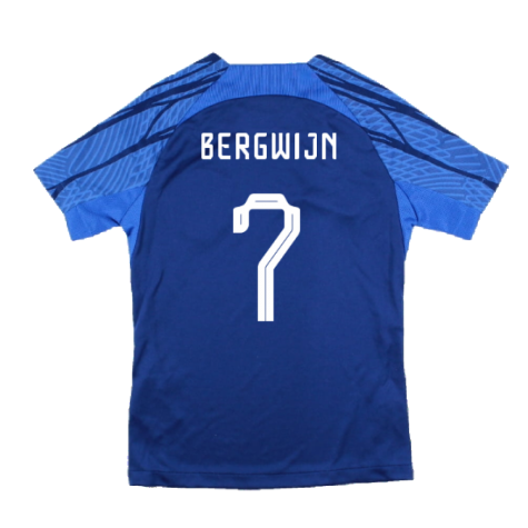 2022-2023 Holland Dri-FIT Training Shirt (Blue) - Kids (Bergwijn 7)