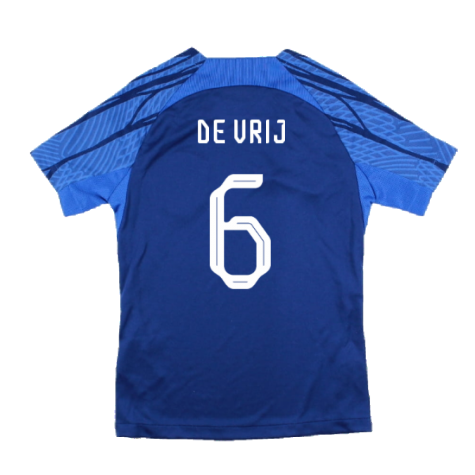 2022-2023 Holland Dri-FIT Training Shirt (Blue) - Kids (De Vrij 6)