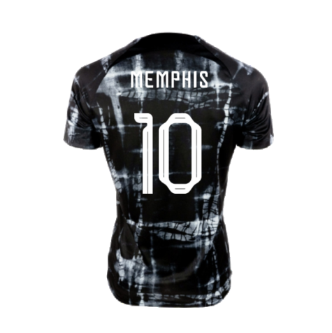 2022-2023 Holland Pre-Match Training Shirt (Black) (MEMPHIS 10)