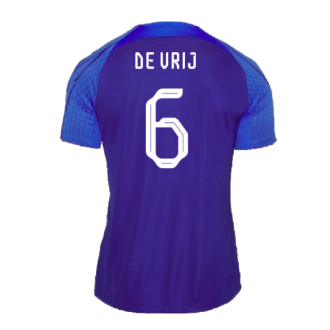 2022-2023 Holland Strike Training Shirt (Blue) (De Vrij 6)